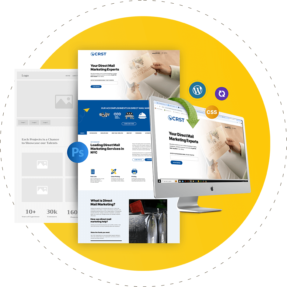 CRSTWEB web design and development services